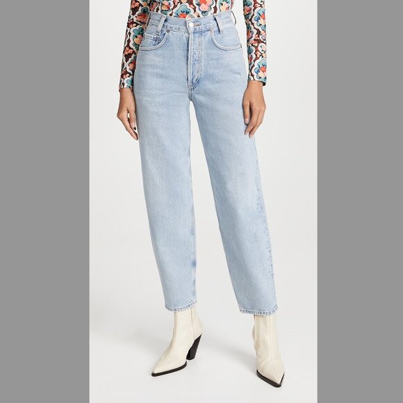 AGOLDE Tapered Baggy High Rise Jeans - Dimension 25 - Picture 2 of 5